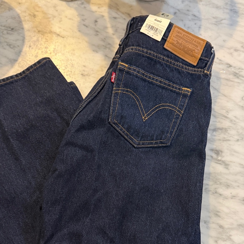 NWT Levi's Low and Loose Dark Straight Leg Jeans